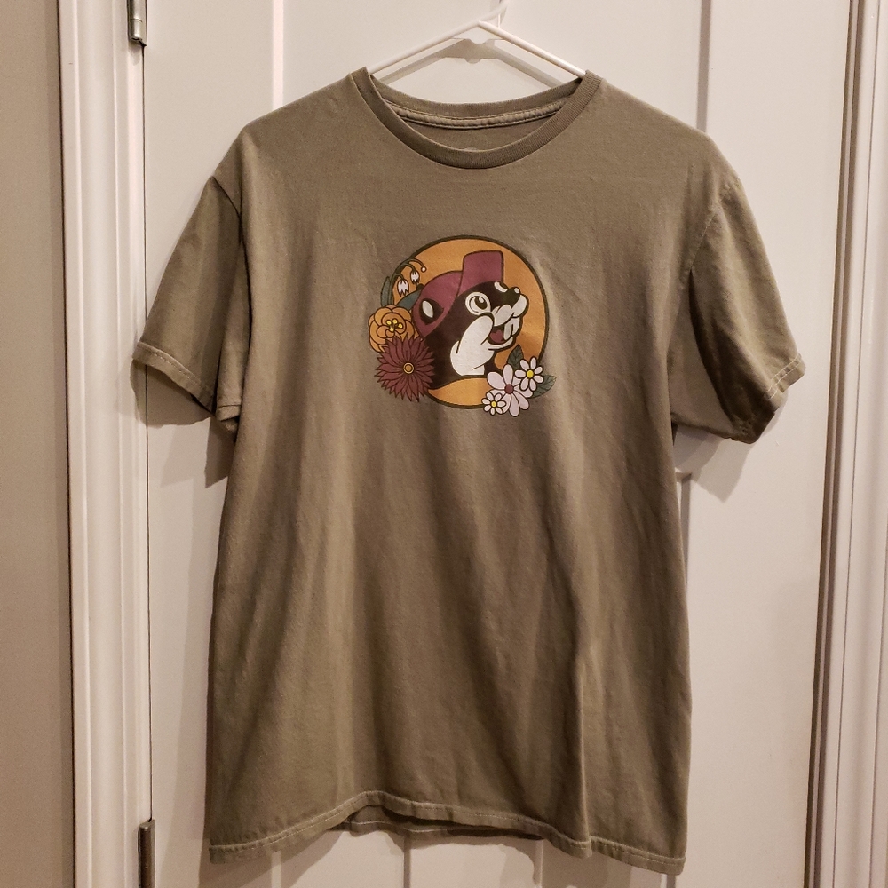 Olive Green Buc-ee's Short Sleeve Tee